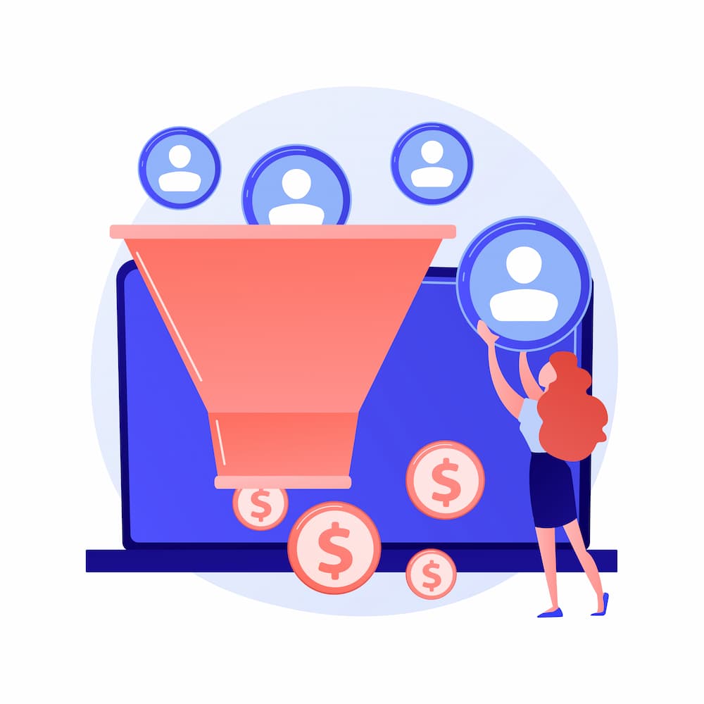funnel embudo generación de leads venta peque