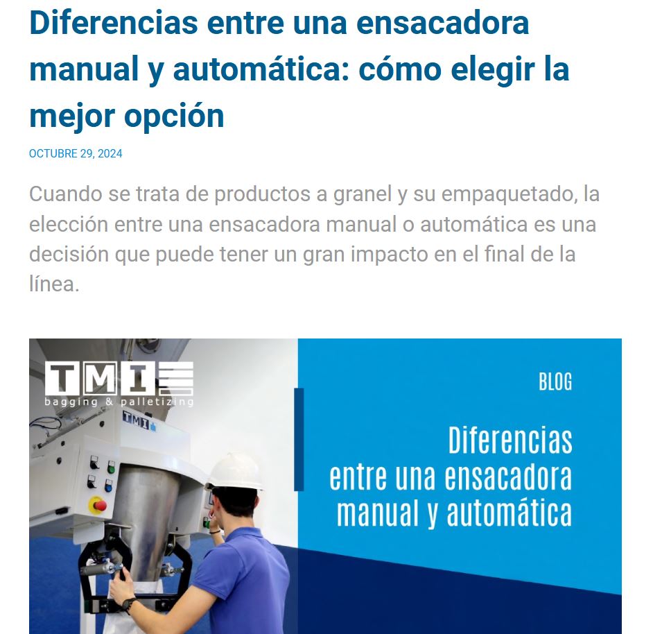 Artículo blog máquinas industriales TMI